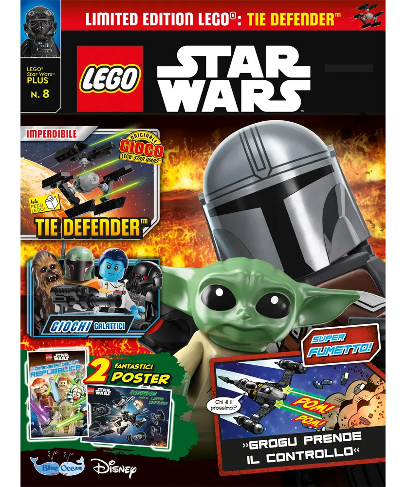Rivista LEGO STAR WARS PLUS n.8 + GIOCO LEGO: TIE DEFENDER