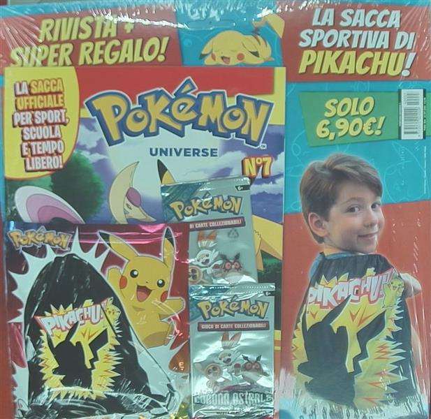 Rivista Pokemon Universe 9 - con gadget la sacca sportiva di Pokémon!