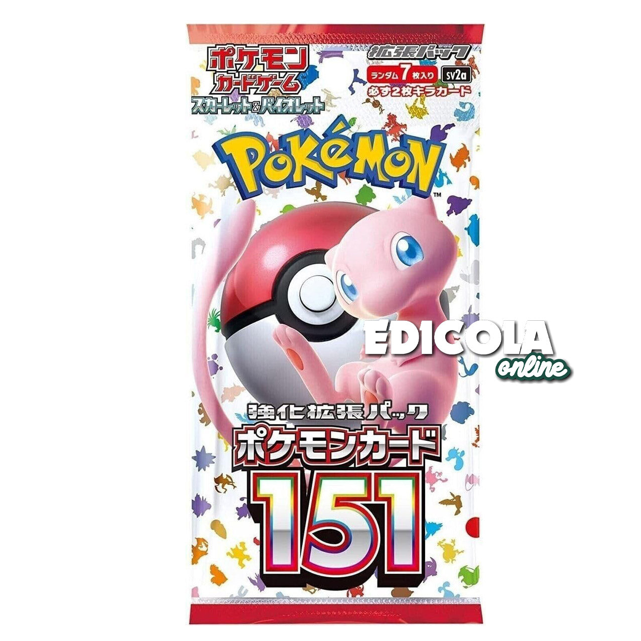Pokémon 151 Einzelpackungen – Sealed ITA – 3 Erweiterungsspielkarten auf Italienisch
