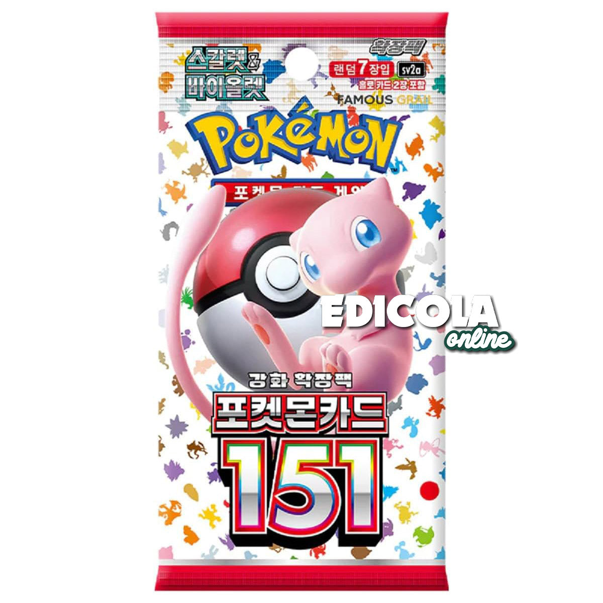 Pokémon 151 Einzelpackungen – Sealed ITA – 3 Erweiterungsspielkarten auf Italienisch