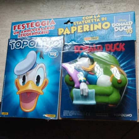 Erreur d'impression MICKEY MOUSE 3576 à collectionner avec statue de Donald Duck 90 blister