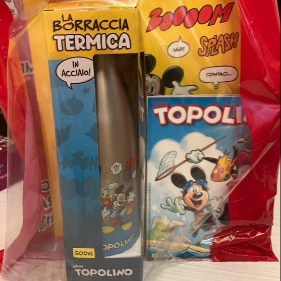 Fumetto Topolino 3635 con Gadget Borraccia Termica 500ml