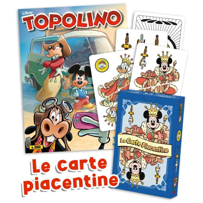 Bande dessinée Mickey Mouse n°1. 3598 + Jeu de cartes Piacentine