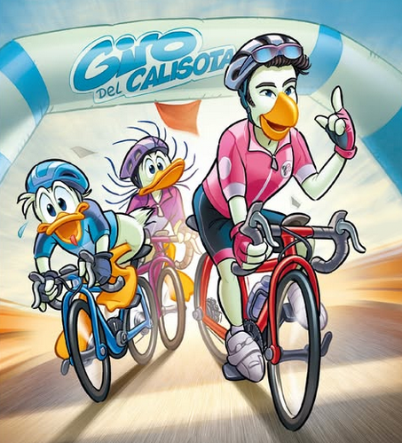 Fumetto Topolino n. 3624 (Copertina dedicata al Giro d'Italia)