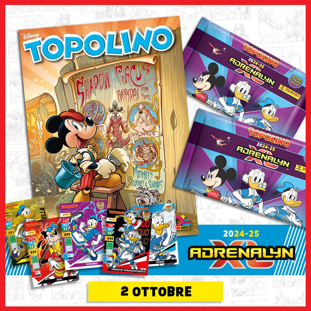 Collezione Completa TOPOLINO Adrenalyn XL 2024-25 (4 Uscite)