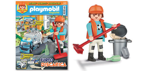 Magazine Playmobil Magazine n. 2 del 2022 + Operatore ecologico con scopa