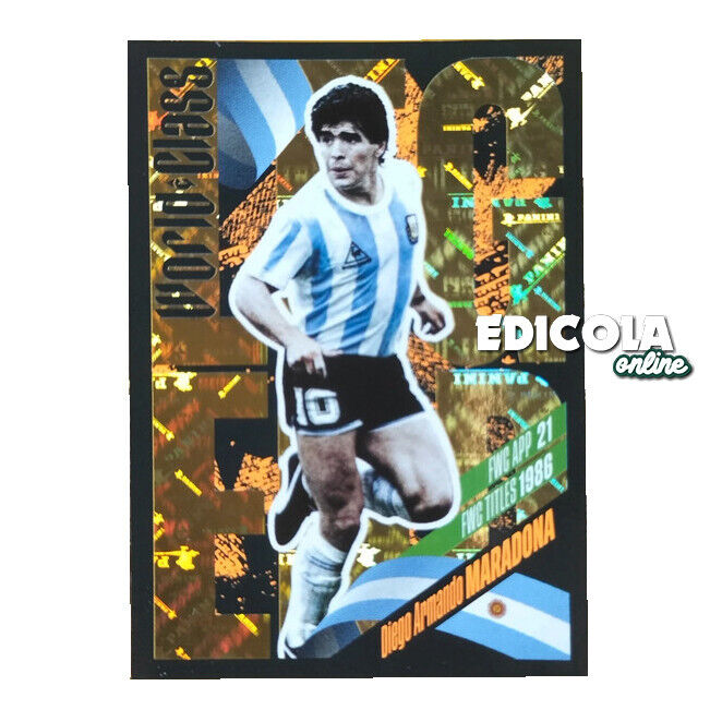 Figurina di Diego Armando Maradona Calciatori Panini World Class 2024 n. 364 17