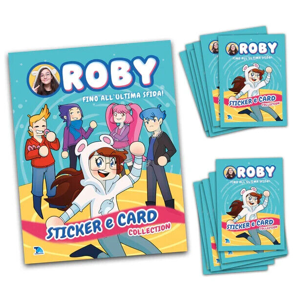 Set Album e/o Bustine Figurine STICKER e CARD di ROBY Collection Youtuber 2024