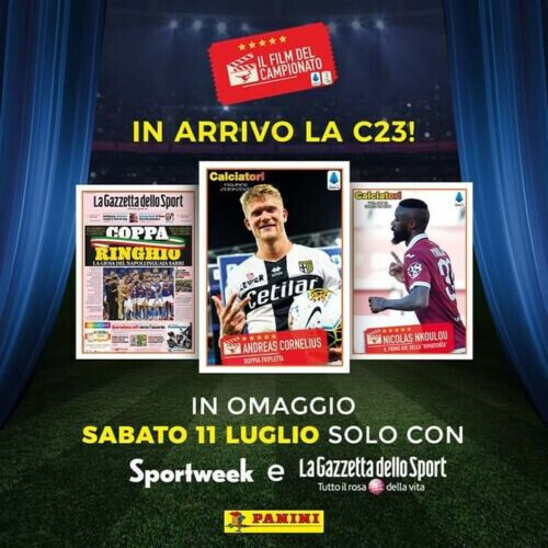 SPORTWEEK LA GAZZETTA DELLO SPORT Autocollants de footballeur 2019-20 Panini C21 C22 C23