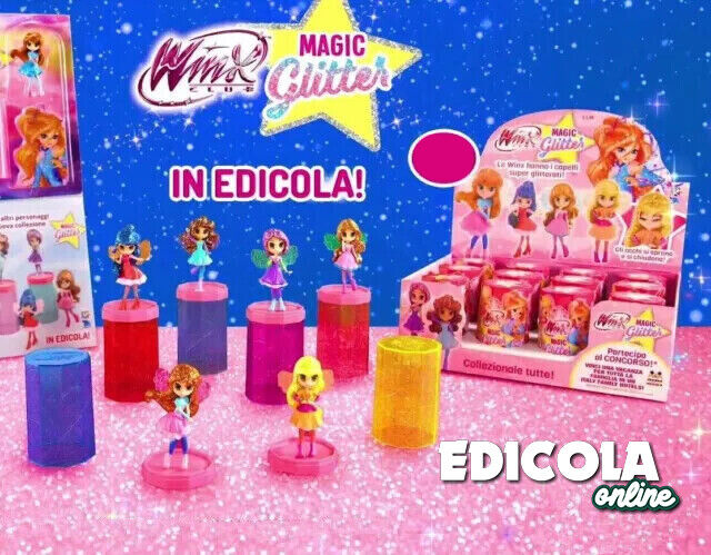 Winx Club da Collezione MAGIC Glitter Action Figure Bambola di Bloom Flora Aisha