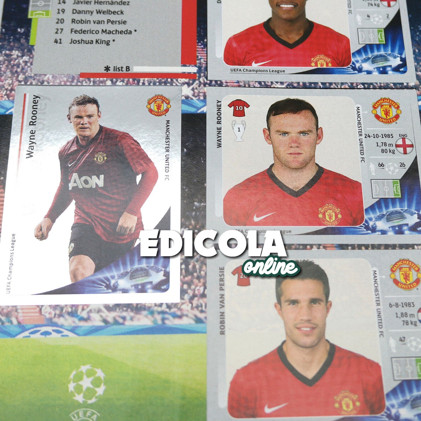 Album complet de stickers joueurs de football Panini LIGUE DES CHAMPIONS 2012-13 UEFA 2013