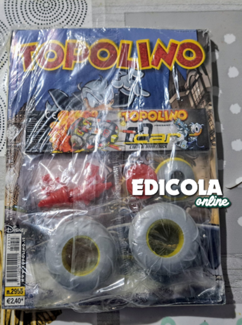 4x MICKEY MOUSE Bandes dessinées n. 2954 2955 2956 2957 avec gadget de voiture Doubleduck blisteré