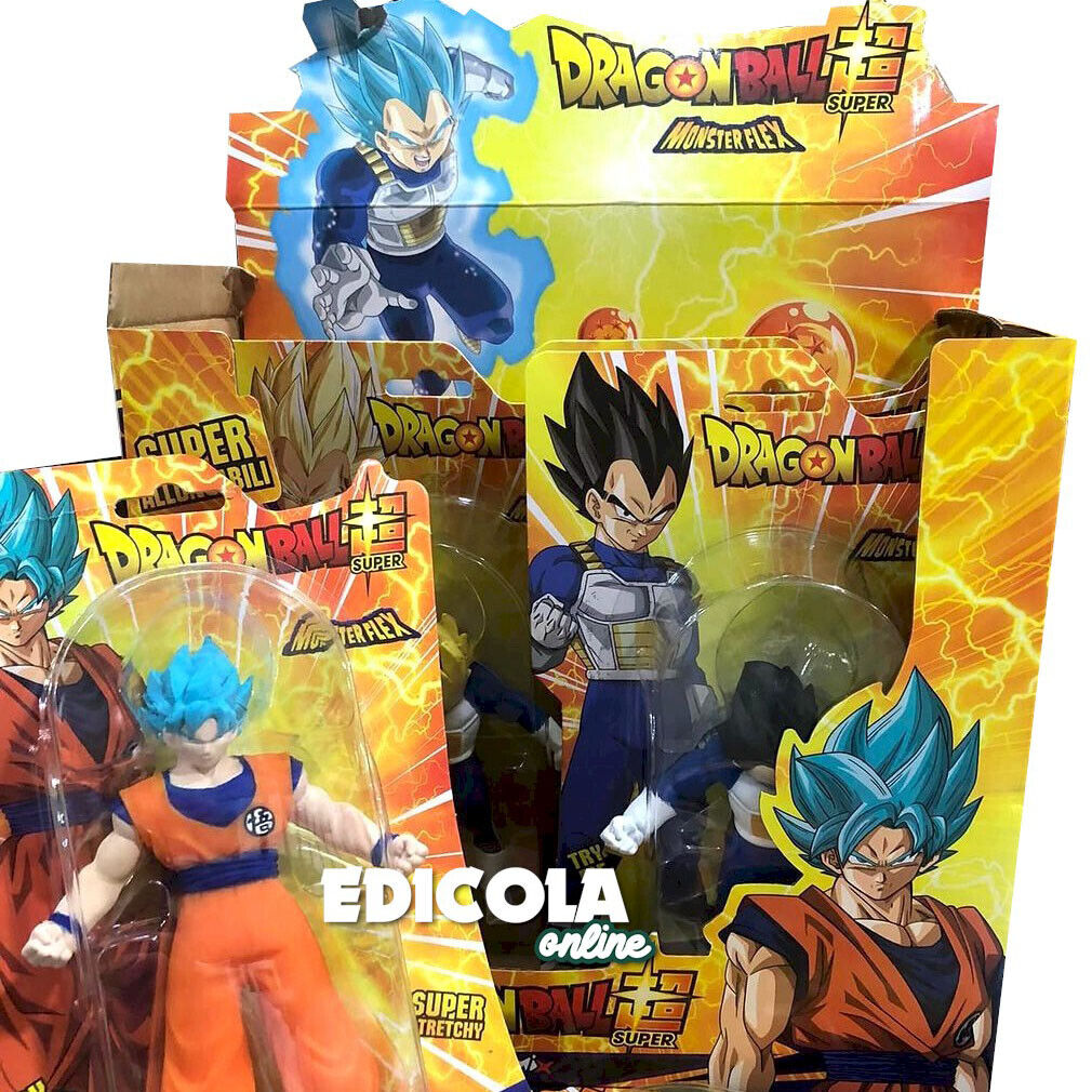 Personaggi DRAGONBALL Action Figure 3D Super Allungabili Monsterflex Goku Manga