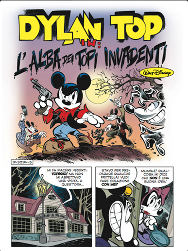 MICKEY MOUSE 3094 Variante Cover Dylan Top Dog + Aperçu et autographe Paolo Mottura