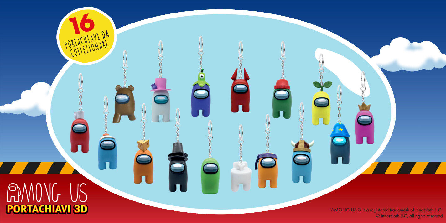 Busta Sorpresa Personaggi di AMONG US Portachiavi 3D Action Figure minifigures