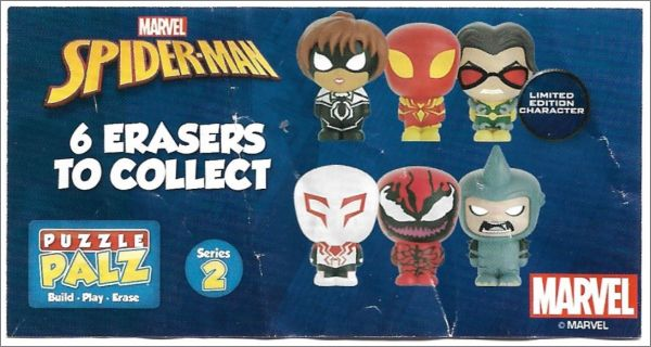 Bustine Spiderman Puzzle Palz Erasers a Sorpresa 3D - Serie 2