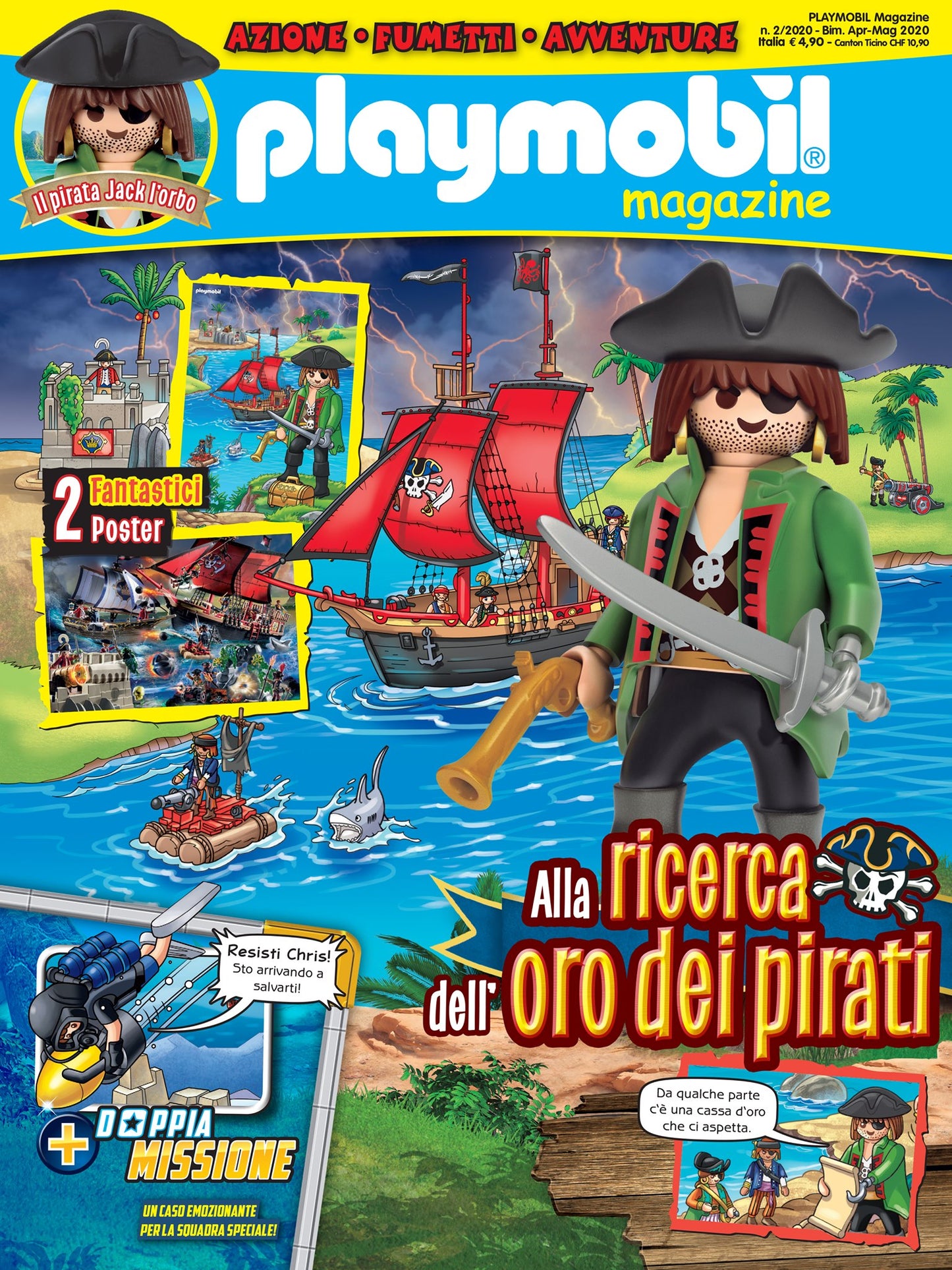 Magazine Playmobil Magazine n. 2 del 2020 + Pirata Limited Edition