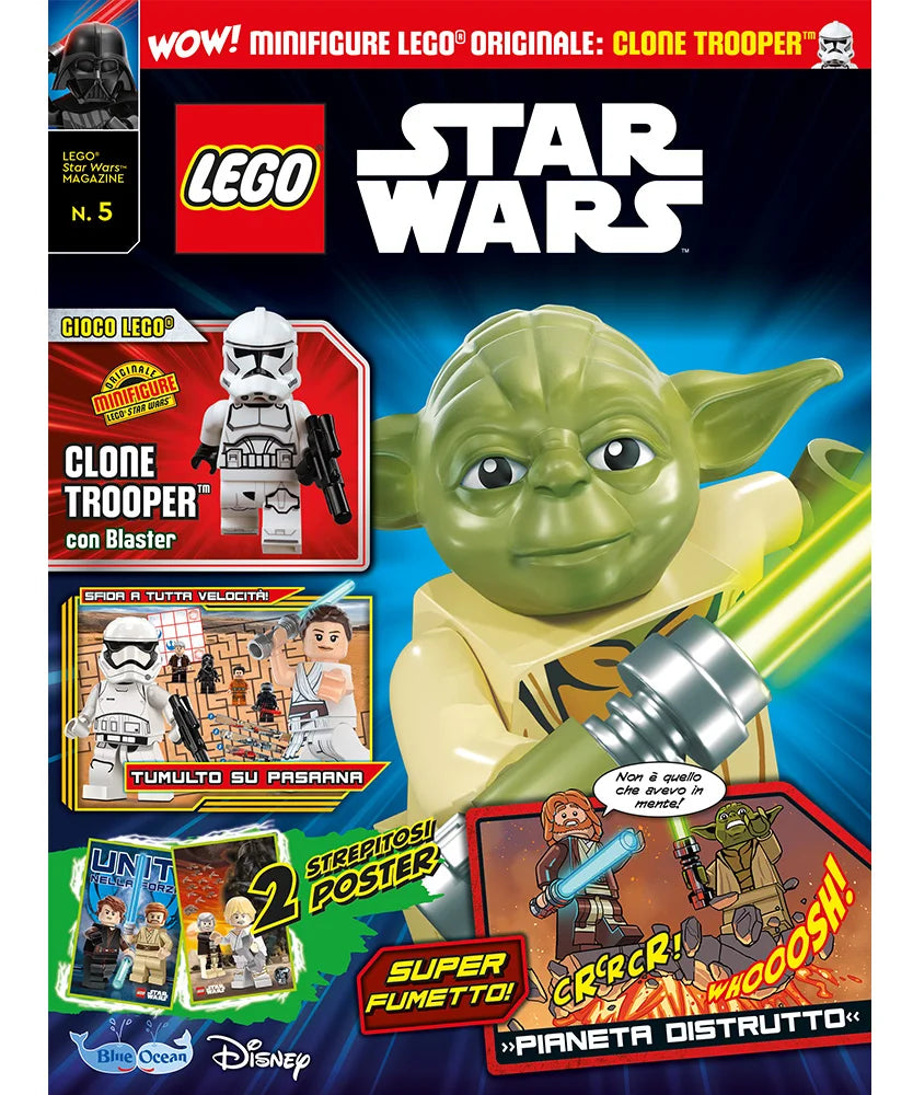 Rivista LEGO STAR WARS n.5 con Clone Tropper con blaster