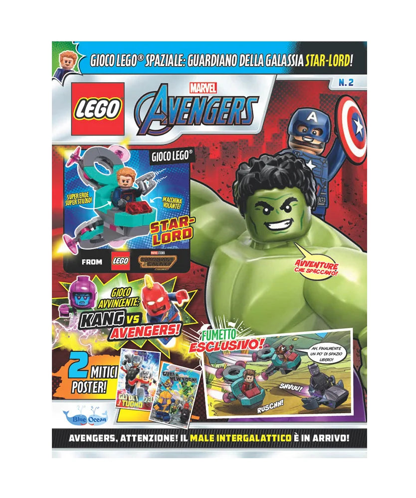 Rivista LEGO MARVEL AVENGERS n.2 + EROE LEGO: Star-Lord