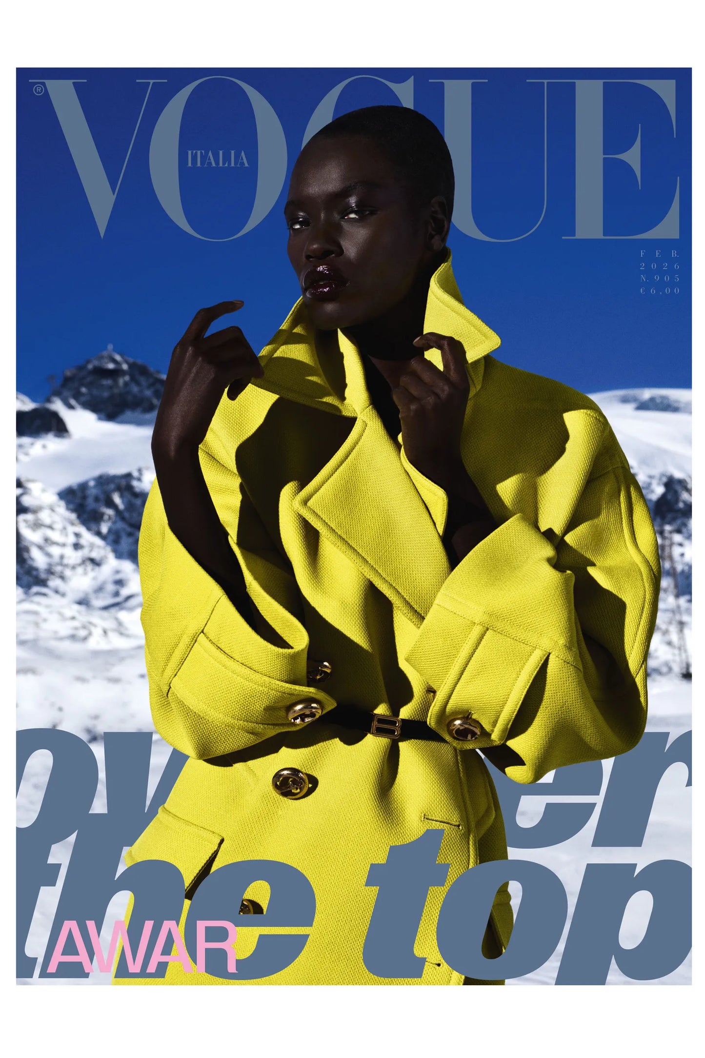 Lot de 6 couvertures par VOGUE ITALIA - 6 couvertures de collection pour le 60ème anniversaire