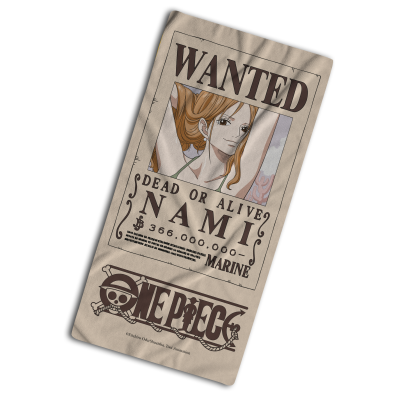 One Piece - Telo mare ufficiale 160x80 Wanted "NAMI"