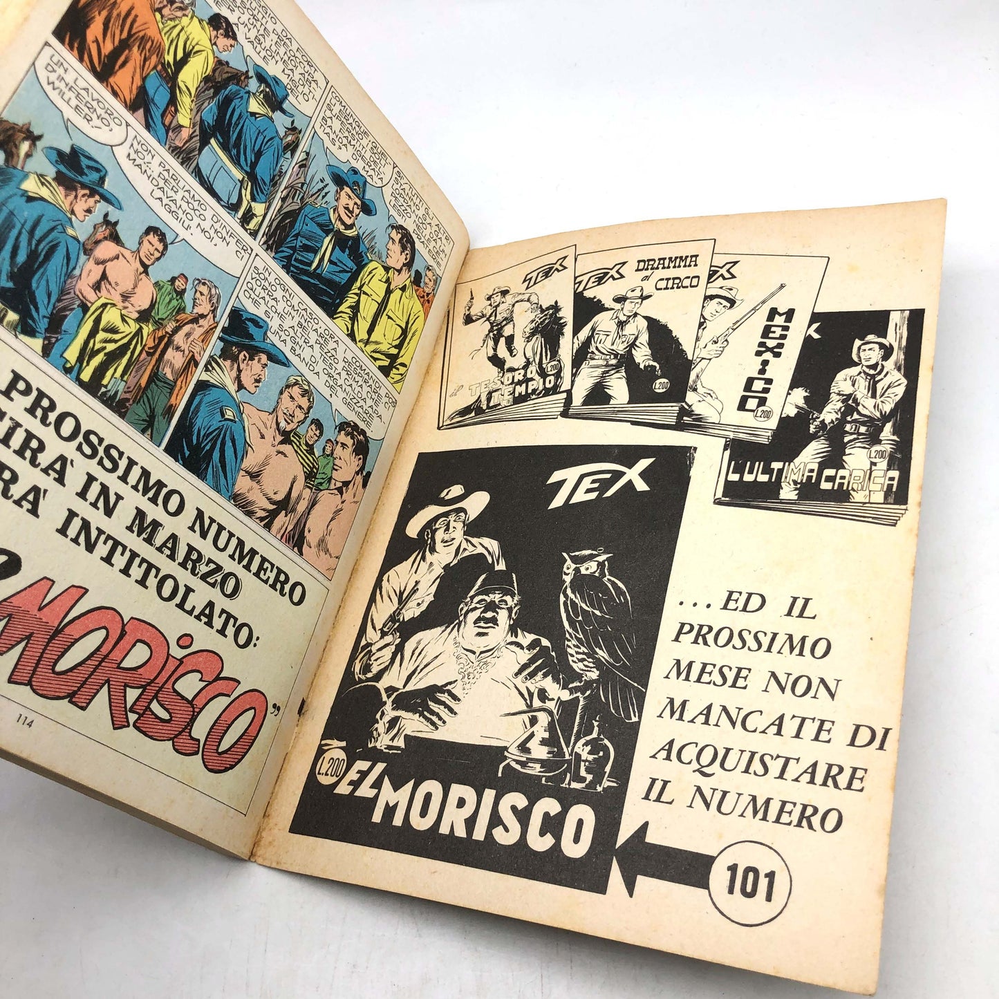 TEX SuperTex n 100 Original First Edition 200 lire special color number