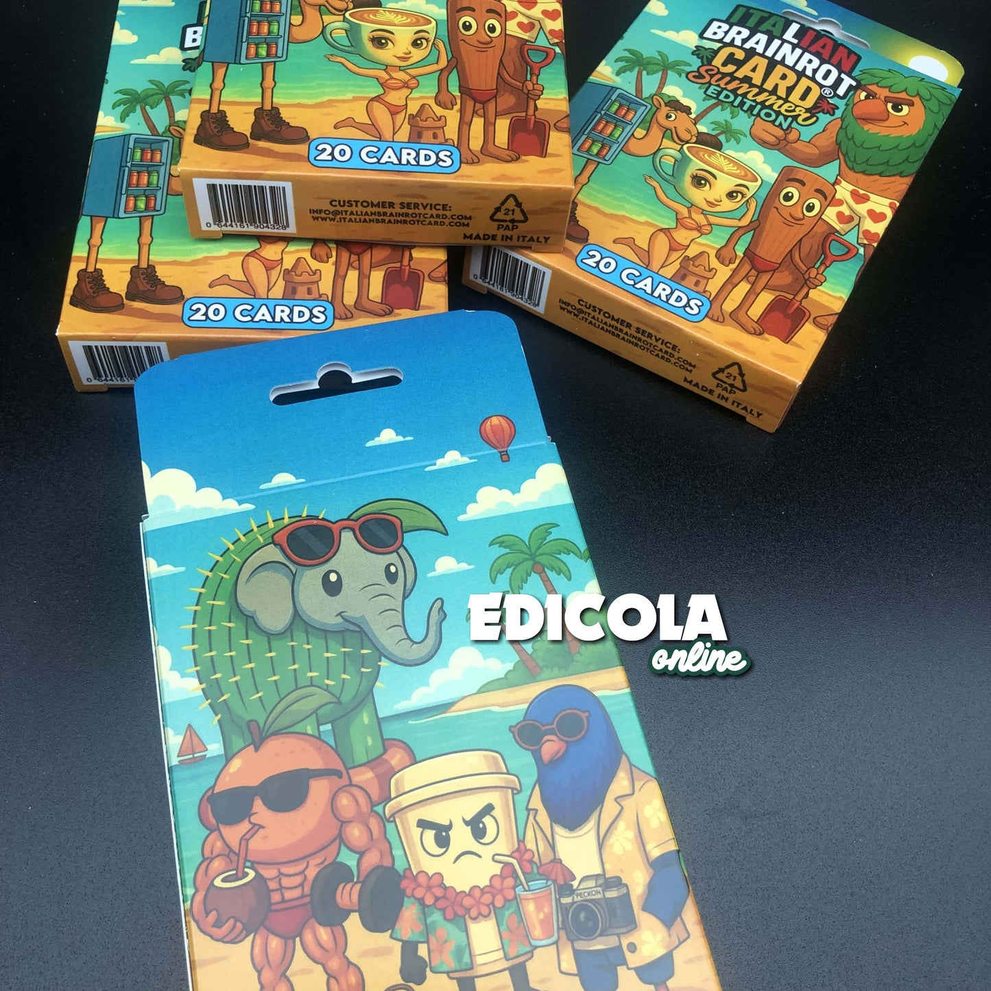 Italian Brainrot Card Summer Edition - Box da 20 Cards