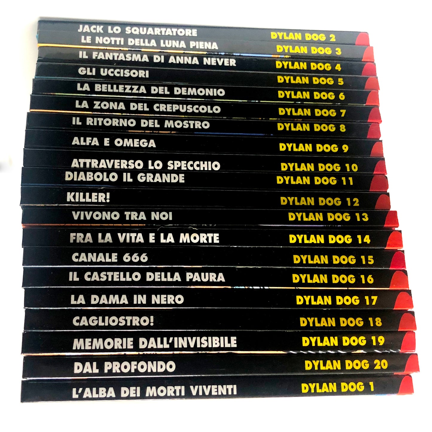Lotto di Fumetti DYLAN DOG Collezione da 1 a 20 BOOK Ristampa Cartonata sequenza