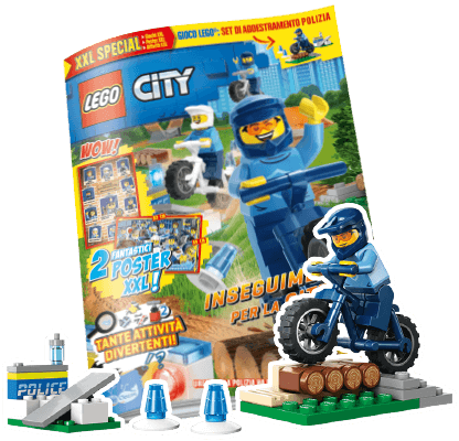 Rivista LEGO CITY XXL SPECIALE SET DI ADDESTRAMENTO POLIZIA