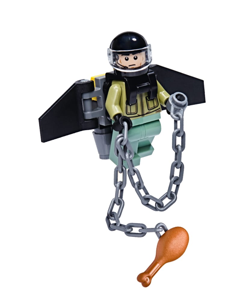 Rivista LEGO JURASSIC WORLD N. 8 - RANGER CON JETPACK + RAPTOR