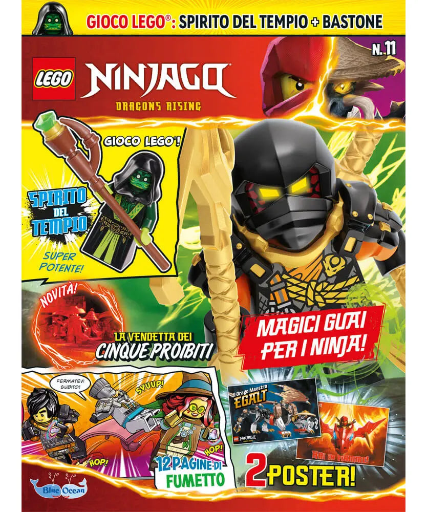 Rivista LEGO NINJAGO n. 11 con SPIRITO DEL TEMPIO