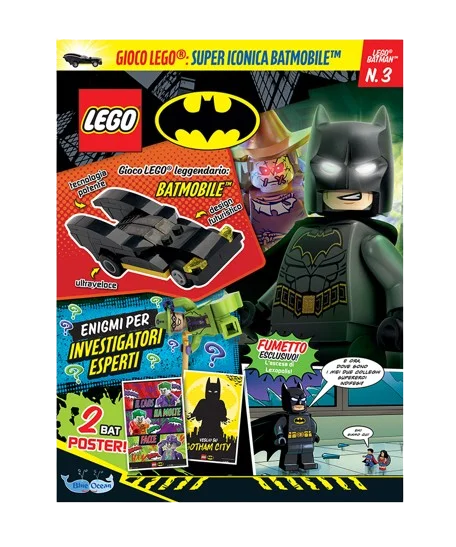 Rivista LEGO BATMAN n. 3 + Leggendaria Batmobile