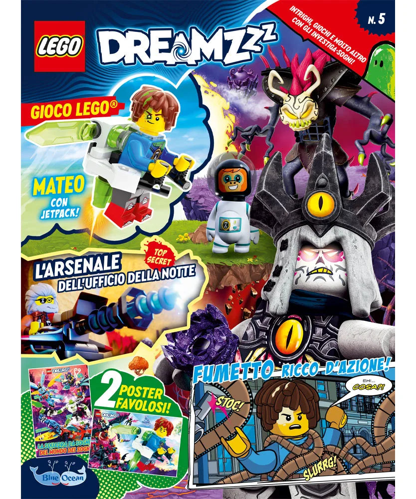 Rivista LEGO DREAMZZZ n. 5 + MINIFIGURE LEGO: MATEO CON JETPACK