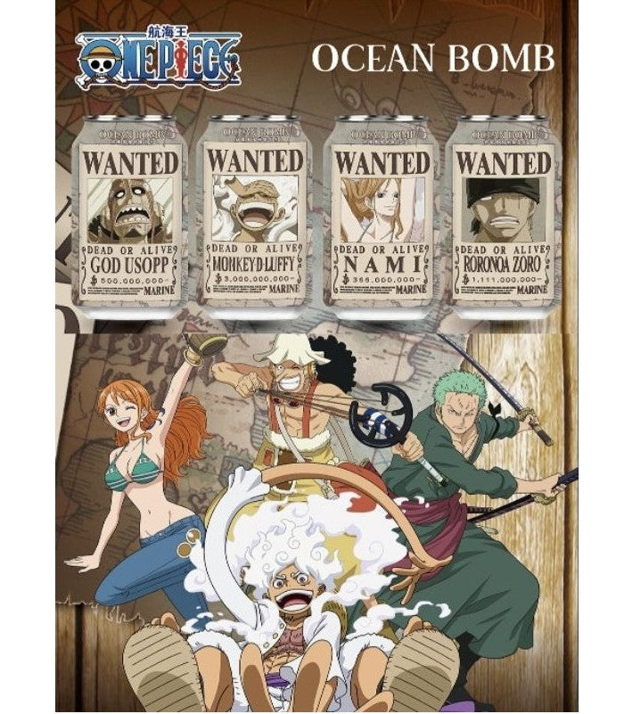 OCEAN BOMB ONE PIECE WANTED EDIZIONE LIMITATA LATTINA DA 330ML