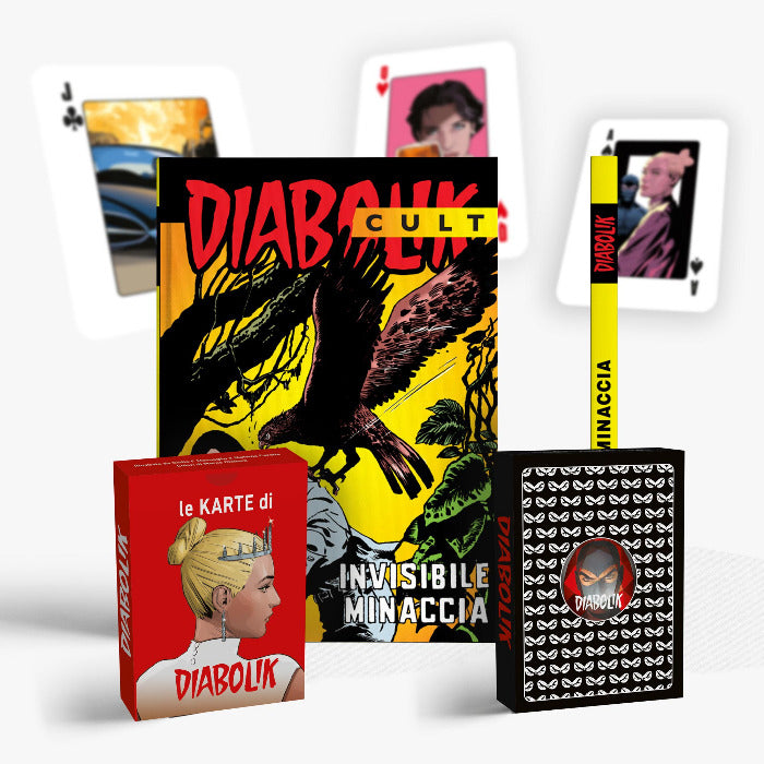 Fumetto DIABOLIK "Invisibile minaccia" + Le carte da poker di Diabolik "Karte" 2025