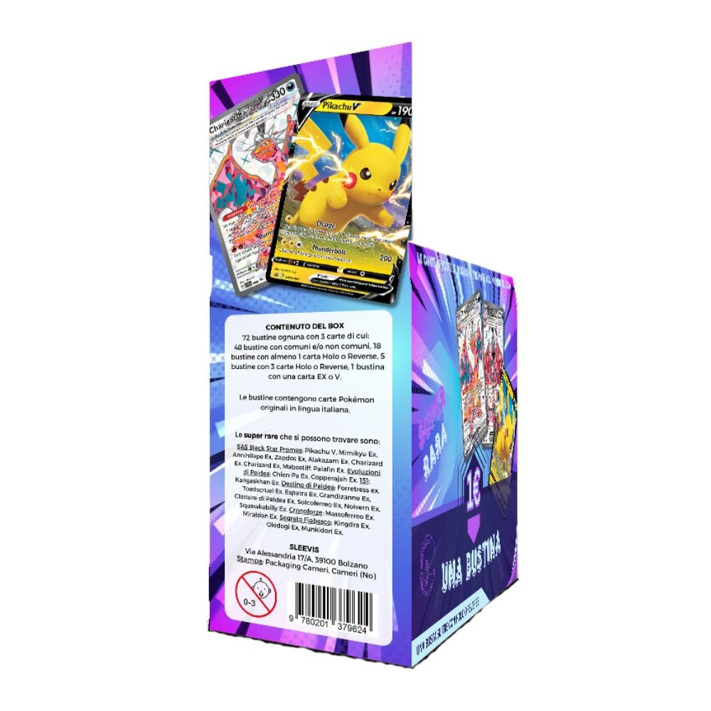 Pokémon Box Pack - 72 Busitne da 3 Card - ITA Sigillate