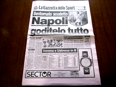 Giornale Gazzetta dello Sport Ristampe NAPOLI Scudetto 1987 1990 Coppa Uefa 1989