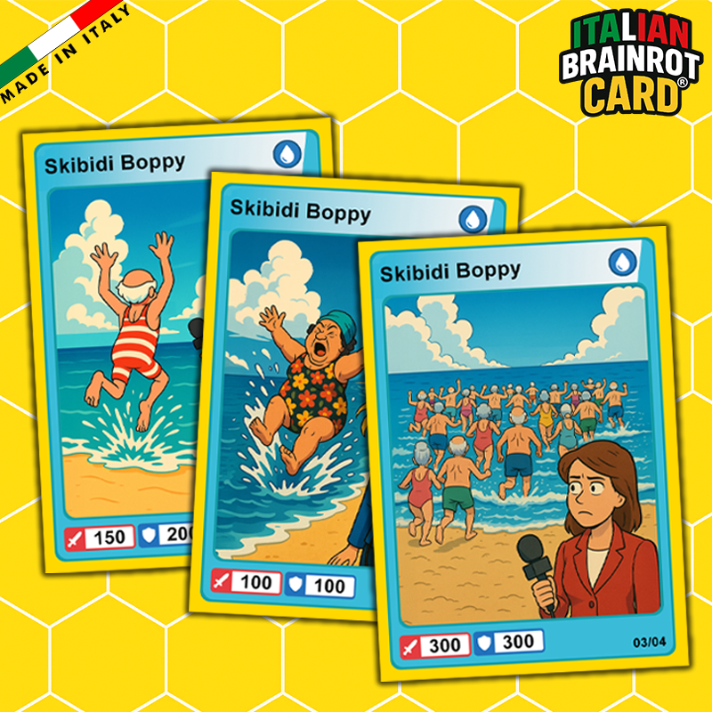 Carte LIMITED EDITION "SKIBIDI BOPPY" di ITALIAN BRAINROT CARD Virale