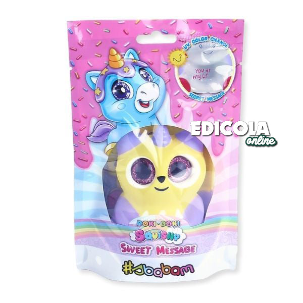 Personaggio Doki Doki Squishy Sweet Message Soft Sbabam Action Figures