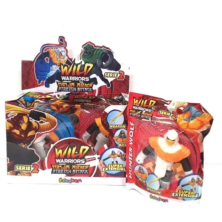 Personaggi Wild Warriors Ninja Arms Stretch Attack - Allungabili Serie 2 - Sbabam