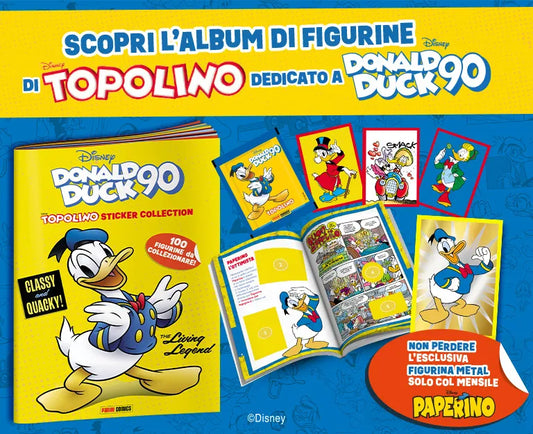 Celebrando i 90 Anni di Paperino con un Album di Figurine