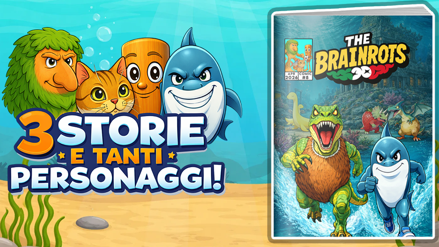 🧠✨ THE BRAINROTS n.8 – Aprile 2026: il fumetto italiano che continua a conquistare il mondo!