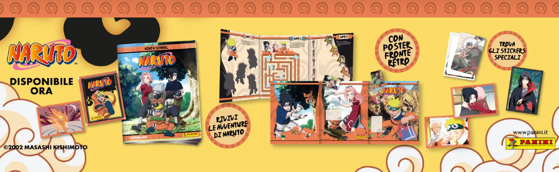 Naruto: Il Nuovo Album di Figurine Panini è Arrivato!