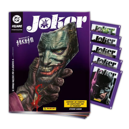 Set Album e/o Bustine di Figurine JOKER Sticker DC 2026 Welcome to Arkham Asylum