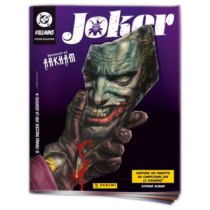 Set Album e/o Bustine di Figurine JOKER Sticker DC 2026 Welcome to Arkham Asylum