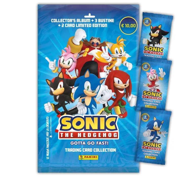 Scegli Set Raccoglitore Album e/o Bustine di Sonic The Hedgehog - Gotta Go Fast! Trading Card Collection - Panini 2025