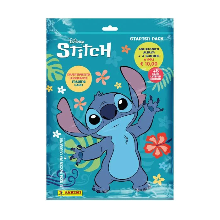 Starter Pack Panini DISNEY STITCH Divertimento luccicante Trading Card Collection