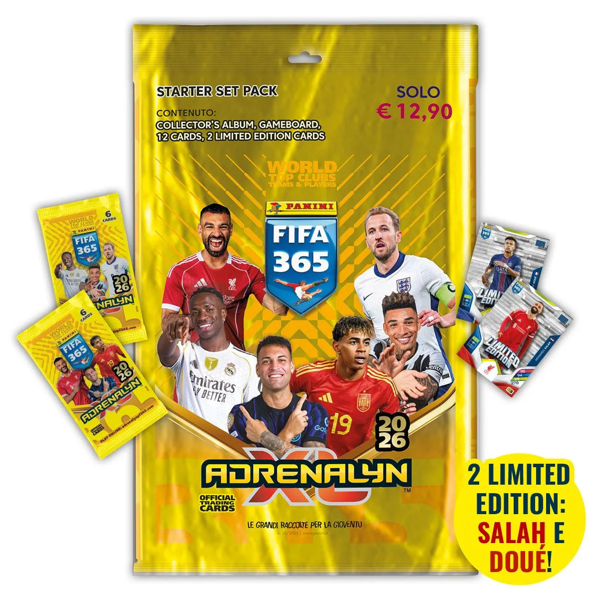 Raccoglitore e/o bustine di Panini FIFA 365 2026 Adrenalyn XL