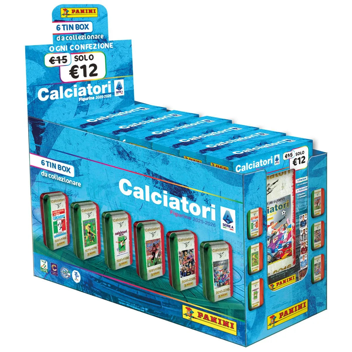 Tin Box Celebrative di Figurine Calciatori Panini 2025-2026