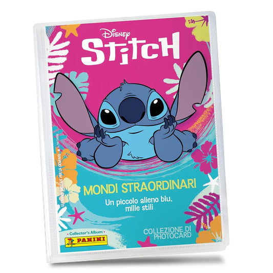 Set Raccoglitore e/o Bustine di Photocard STITCH Disney - Mondi Straordinari (Panini 2025)